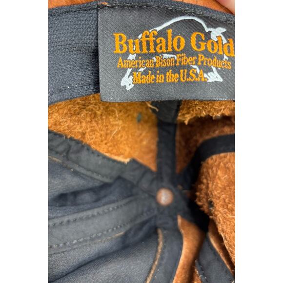 Buffalo Gold Leather and Suede Adjustable Hat Unique See Photos - Picture 8 of 8